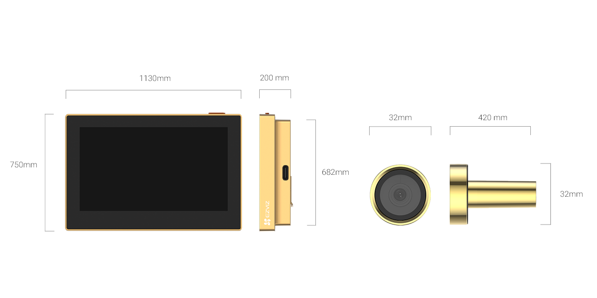 EZVIZ CP2 mirilla digital compacta con WiFi y app móvil